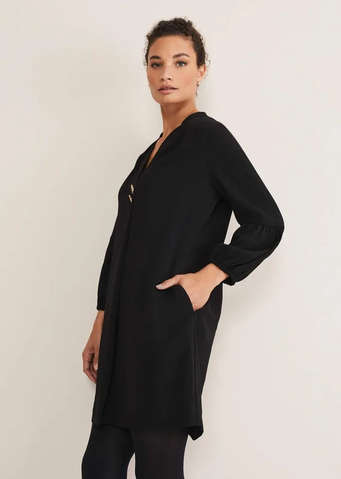 Women Phase Eight Day Dresses Charlotte Tunic Dress Black