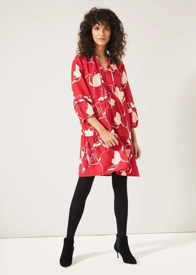 Women Phase Eight Day Dresses Claira Floral Dress Rednude