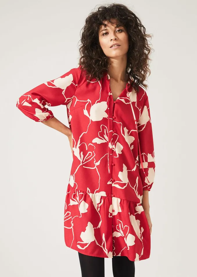Women Phase Eight Day Dresses Claira Floral Dress Rednude