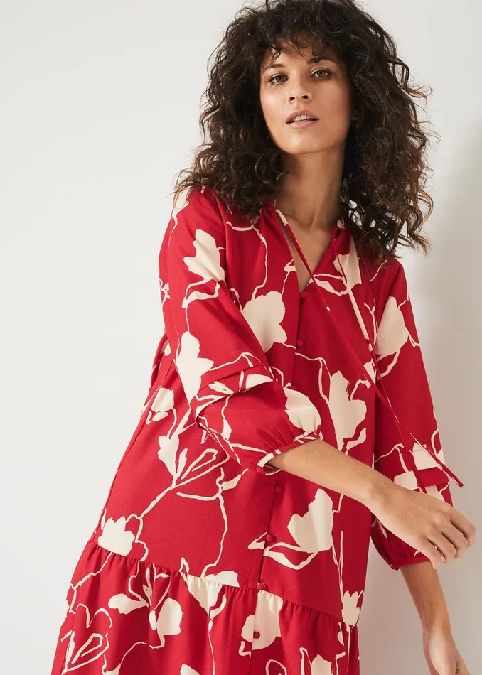 Women Phase Eight Day Dresses Claira Floral Dress Rednude