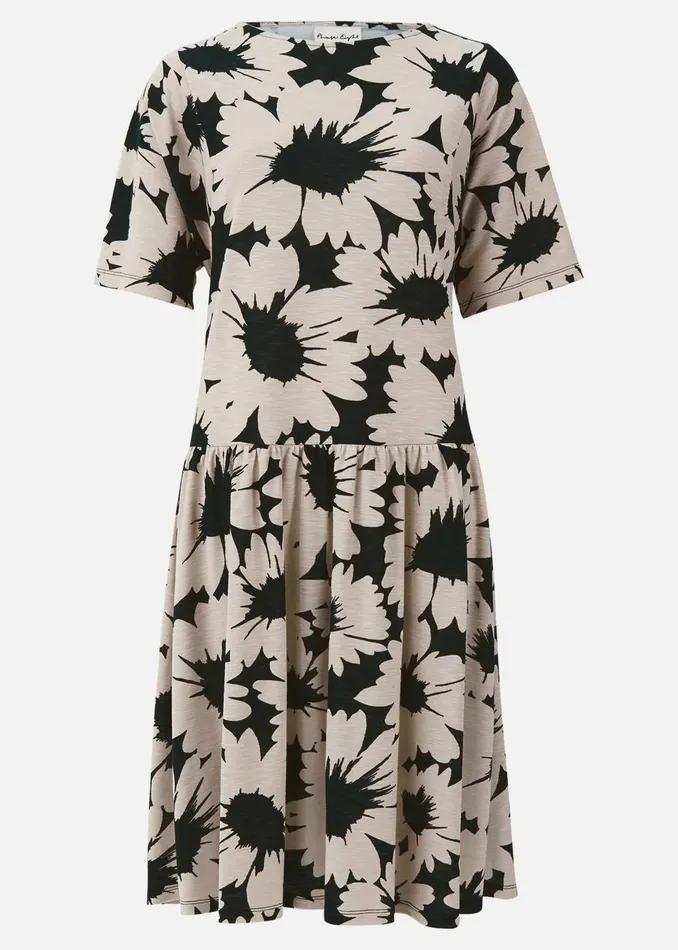 Women Phase Eight Day Dresses Daisy Print Swing Dress Blackivory