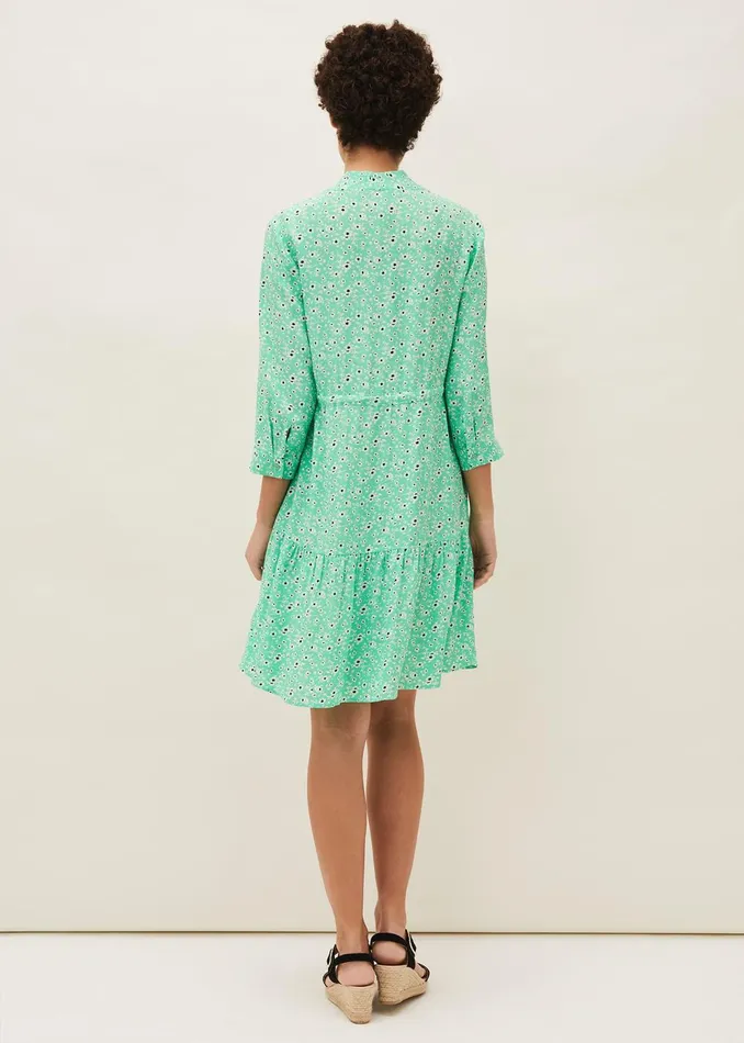 Women Phase Eight Day Dresses Diana Floral Swing Dress Green