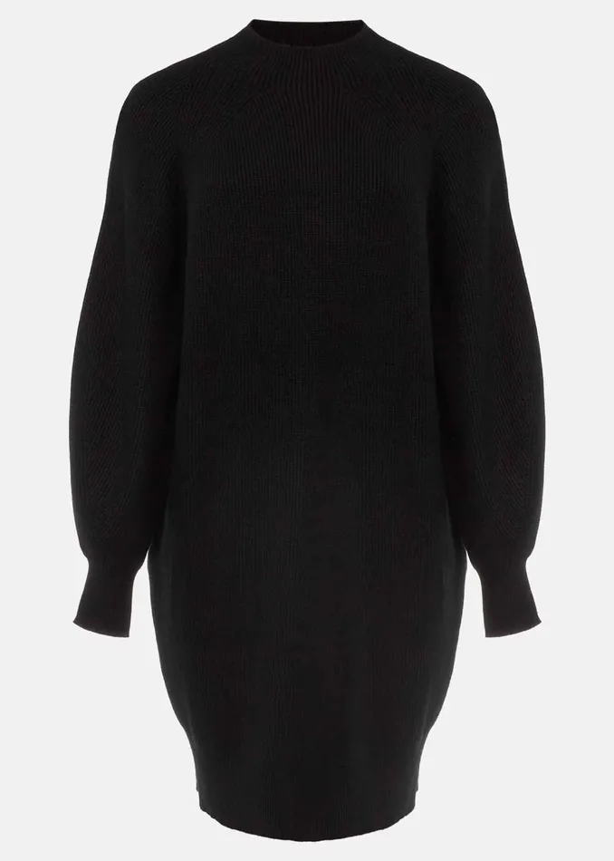Women Phase Eight Day Dresses Eliana Knitted Jumper Dress Black