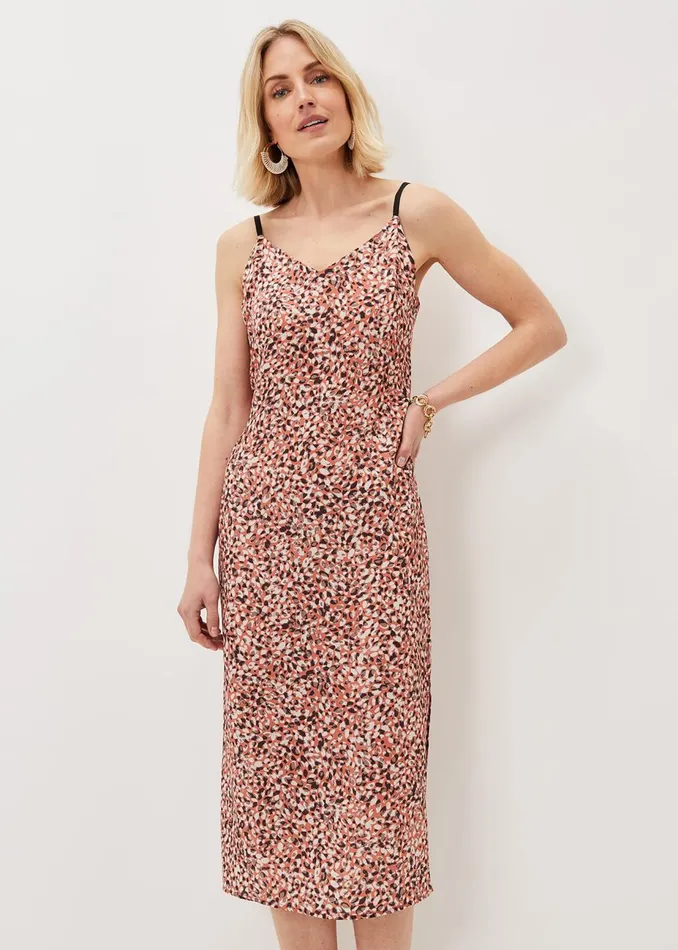 Women Phase Eight Day Dresses Ellerie Printed Slip Dress Natural