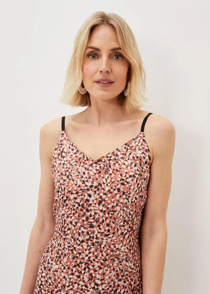 Women Phase Eight Day Dresses Ellerie Printed Slip Dress Natural