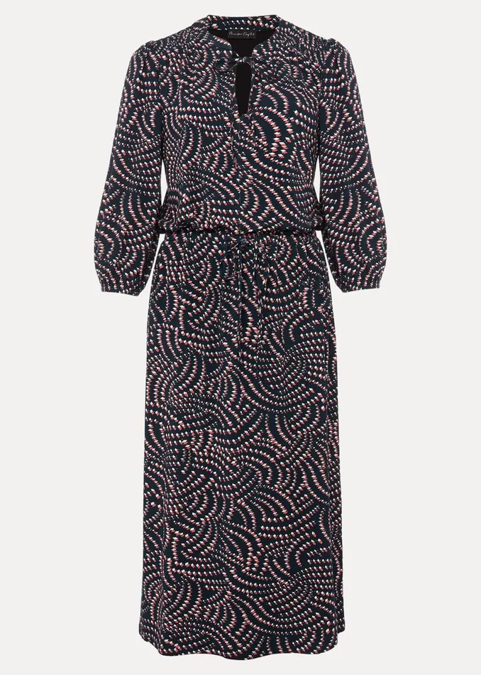 Women Phase Eight Day Dresses Grace Geo Tile Print Dress Multicoloured