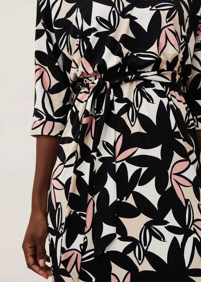 Women Phase Eight Day Dresses Gwin Leaf Print Dress Multicoloured