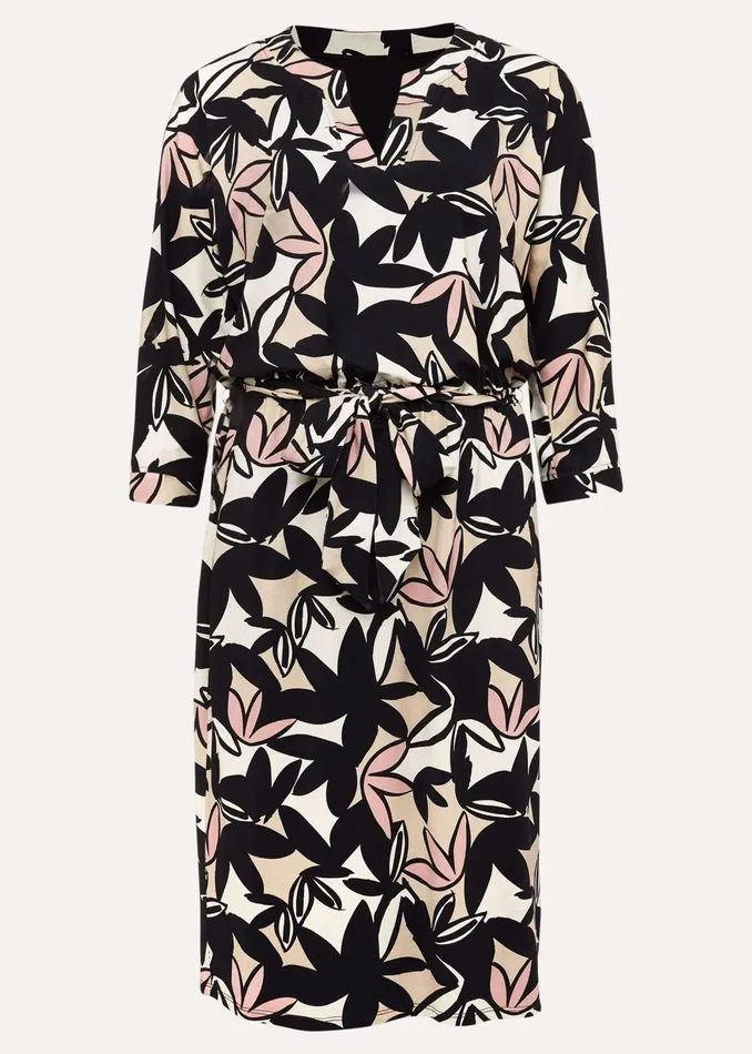 Women Phase Eight Day Dresses Gwin Leaf Print Dress Multicoloured