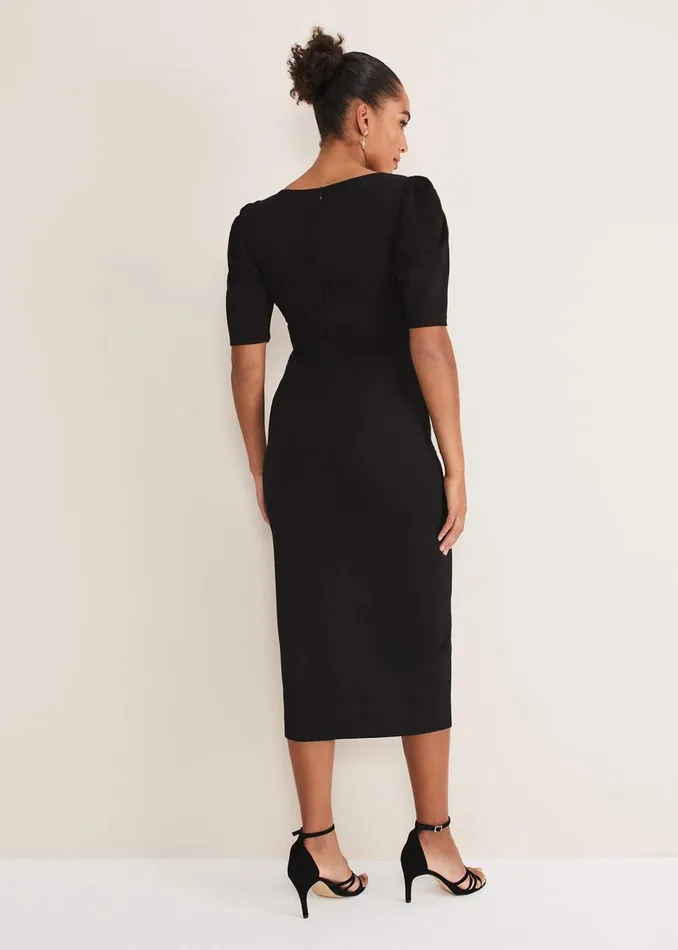 Women Phase Eight Day Dresses Indy Corset Bodycon Dress Black