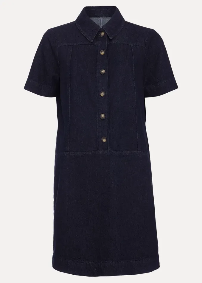 Women Phase Eight Day Dresses Larisa Denim Tunic Dress Denim