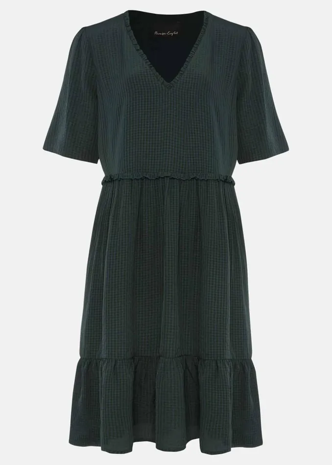 Women Phase Eight Day Dresses Likita Textured Swing Dress Green