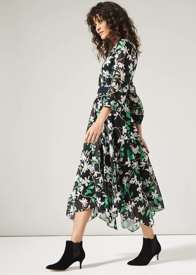 Women Phase Eight Day Dresses Magnolia Dress Navygreen