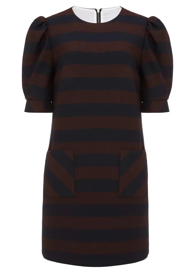 Women Phase Eight Day Dresses Maple Stripe Dress Navychestnut