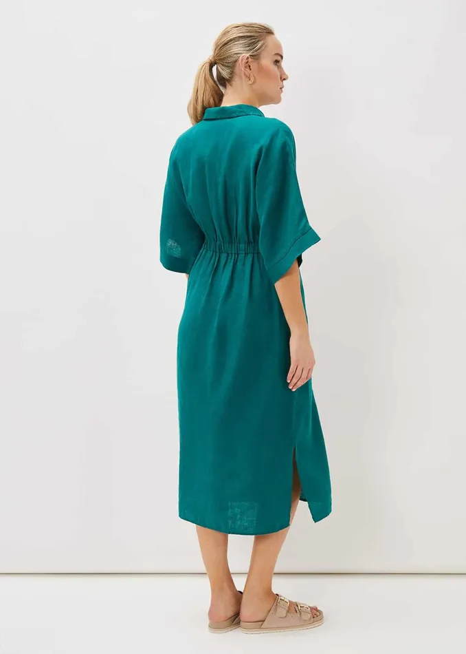 Women Phase Eight Day Dresses Marlene Tie Shirt Dress Jade