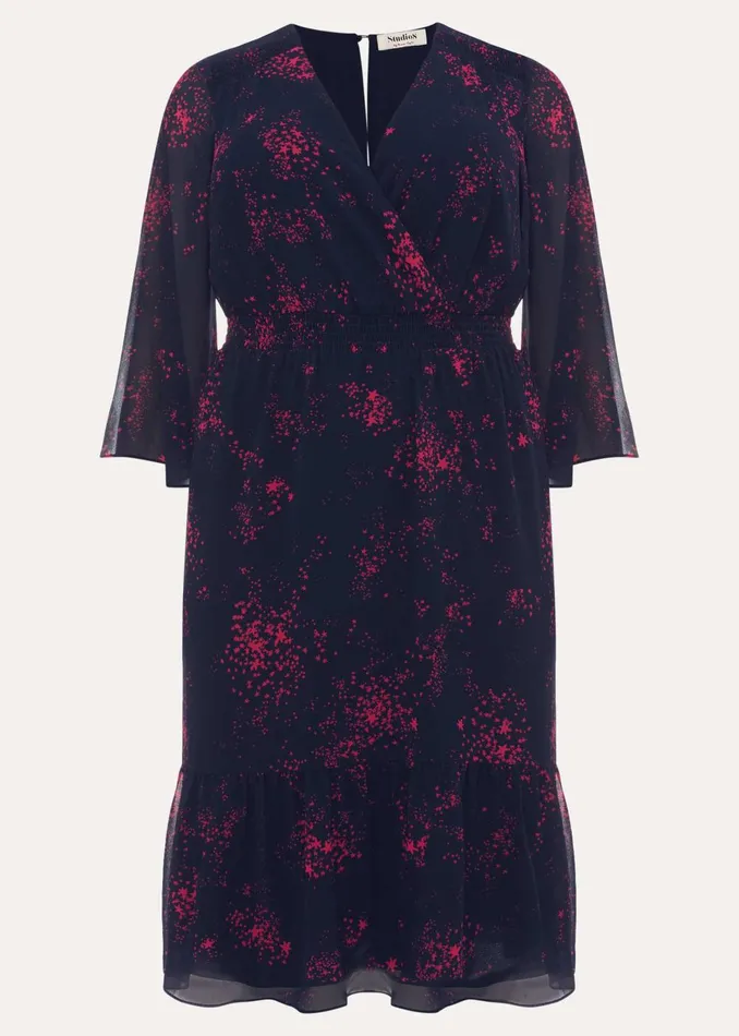 Women Phase Eight Day Dresses Maya Star Print Dress Navypink