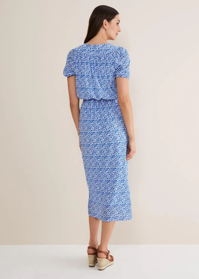 Women Phase Eight Day Dresses Melani Ditsy Dress Blue