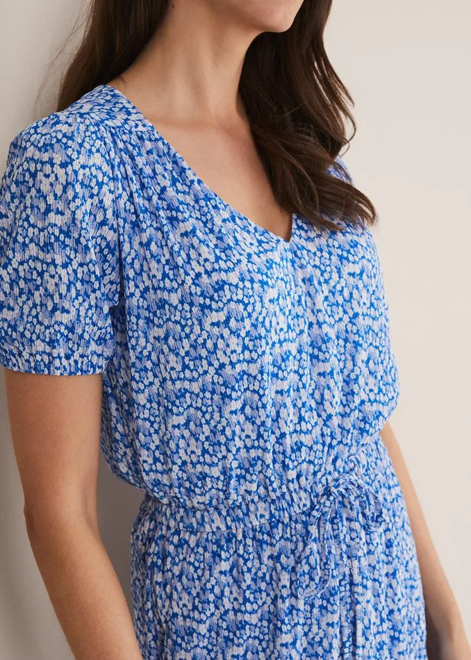 Women Phase Eight Day Dresses Melani Ditsy Dress Blue