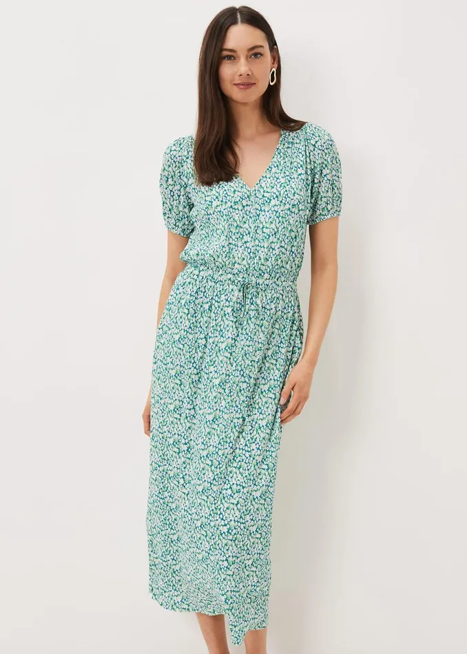 Women Phase Eight Day Dresses Melani Ditsy Print Midaxi Dress Multicoloured