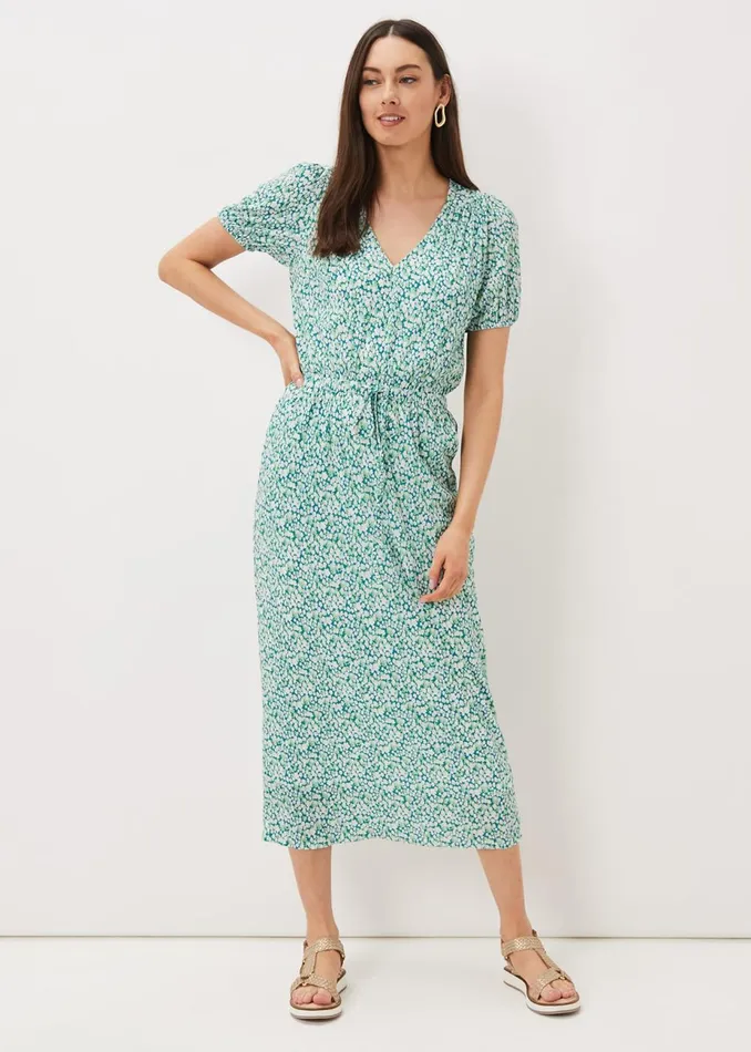 Women Phase Eight Day Dresses Melani Ditsy Print Midaxi Dress Multicoloured