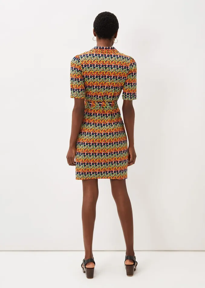 Women Phase Eight Day Dresses Milano Geo Dress Multicoloured