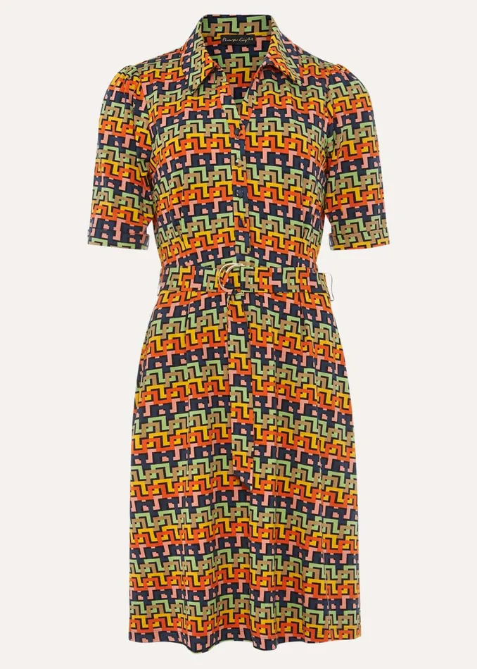 Women Phase Eight Day Dresses Milano Geo Dress Multicoloured