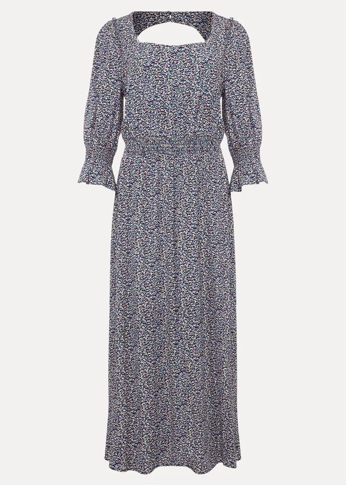 Women Phase Eight Day Dresses Millie Ditsy Print Dress Blue Multi