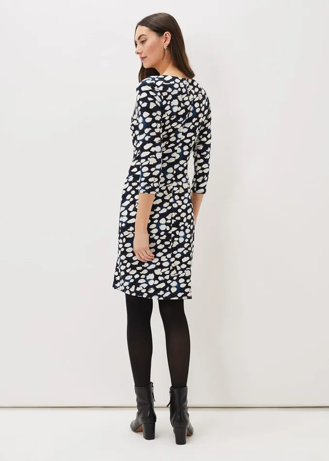 Women Phase Eight Day Dresses Naava Spot Jersey Dress Multicoloured