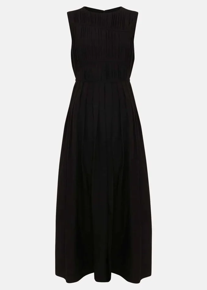 Women Phase Eight Day Dresses Nala Black Bodice Mini Dress Black