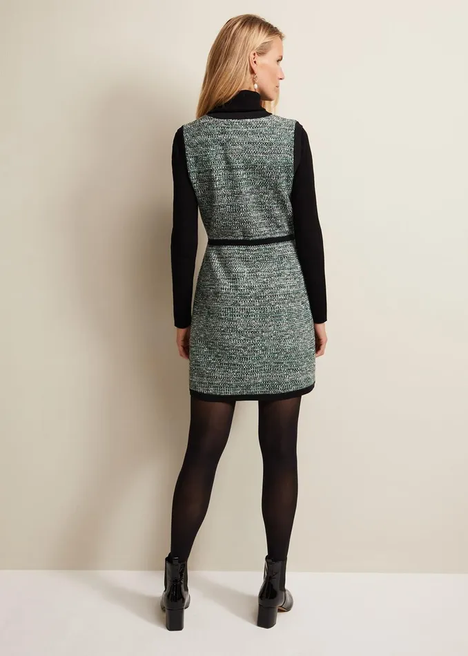 Women Phase Eight Day Dresses Patsy Knitted Shift Mini Dress Multicoloured