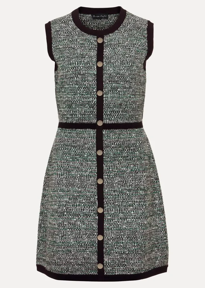 Women Phase Eight Day Dresses Patsy Knitted Shift Mini Dress Multicoloured