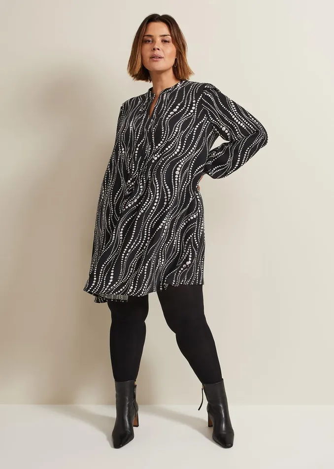 Women Phase Eight Day Dresses Patsy Pearl Swing Mini Dress Blackivory