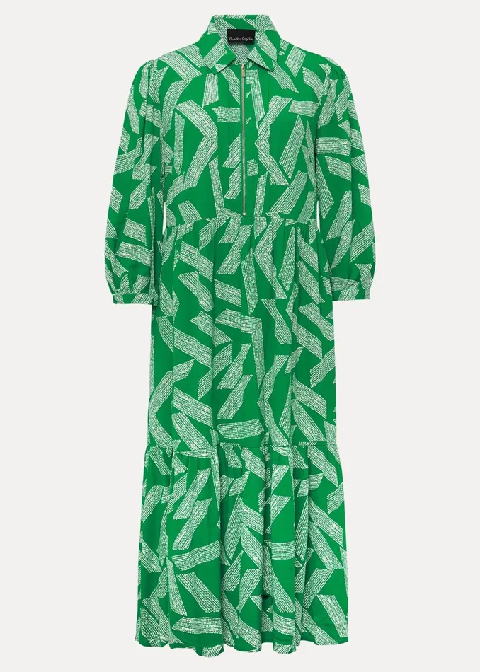 Women Phase Eight Day Dresses Penele Abstract Midi Dress Green