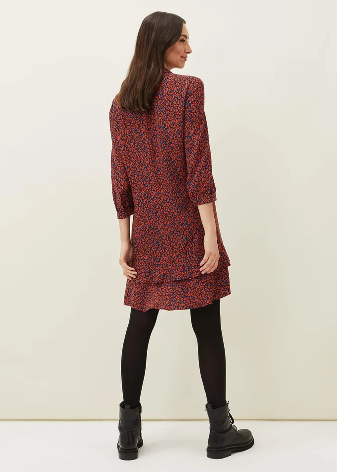 Women Phase Eight Day Dresses Penele Animal Print Dress Spiceink
