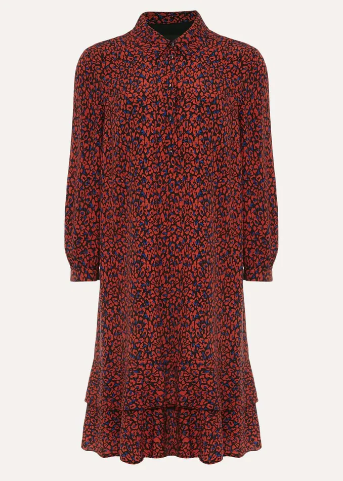 Women Phase Eight Day Dresses Penele Animal Print Dress Spiceink