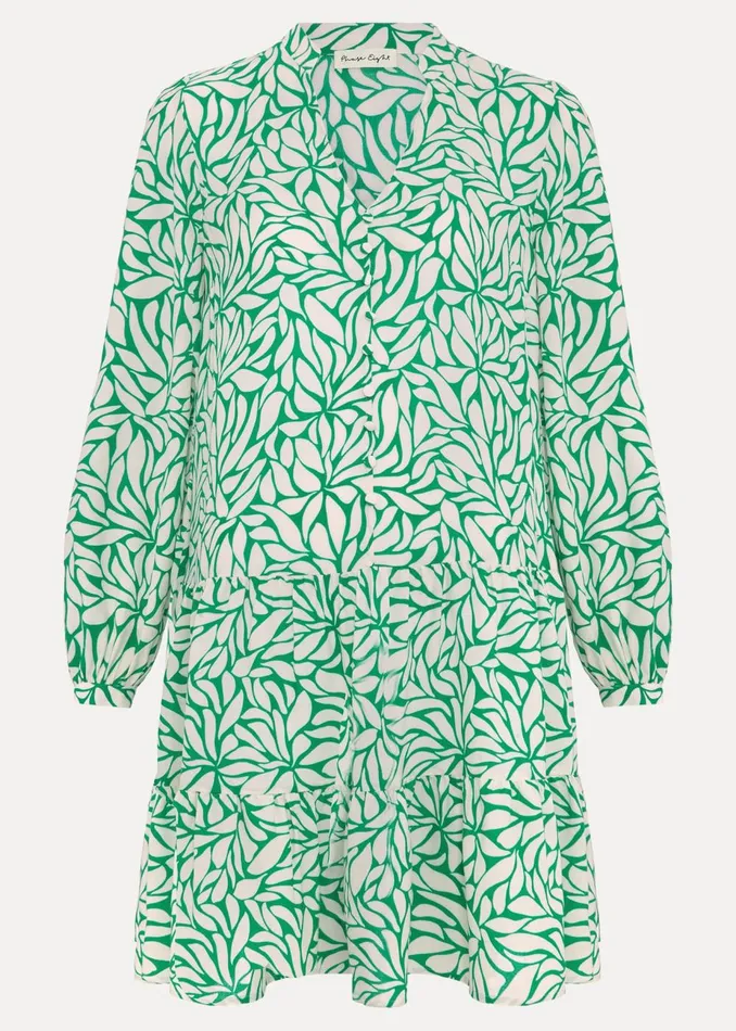 Women Phase Eight Day Dresses Penele Leaf Swing Dress Green
