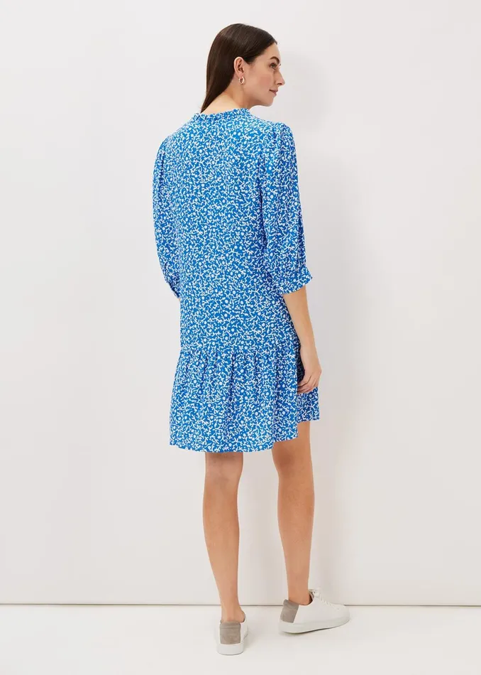 Women Phase Eight Day Dresses Penele Swing Dress Blueivory