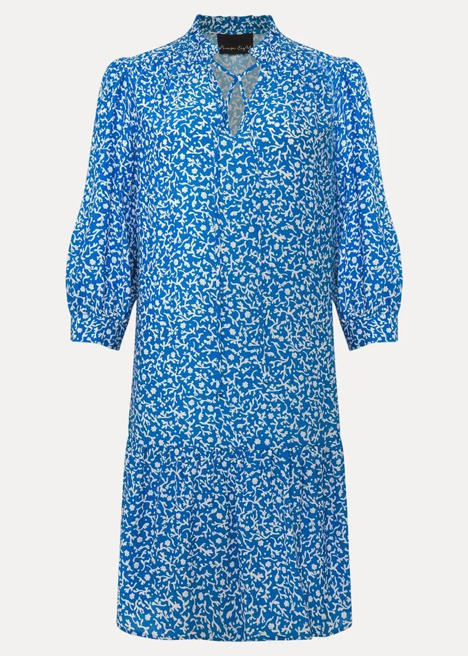 Women Phase Eight Day Dresses Penele Swing Dress Blueivory