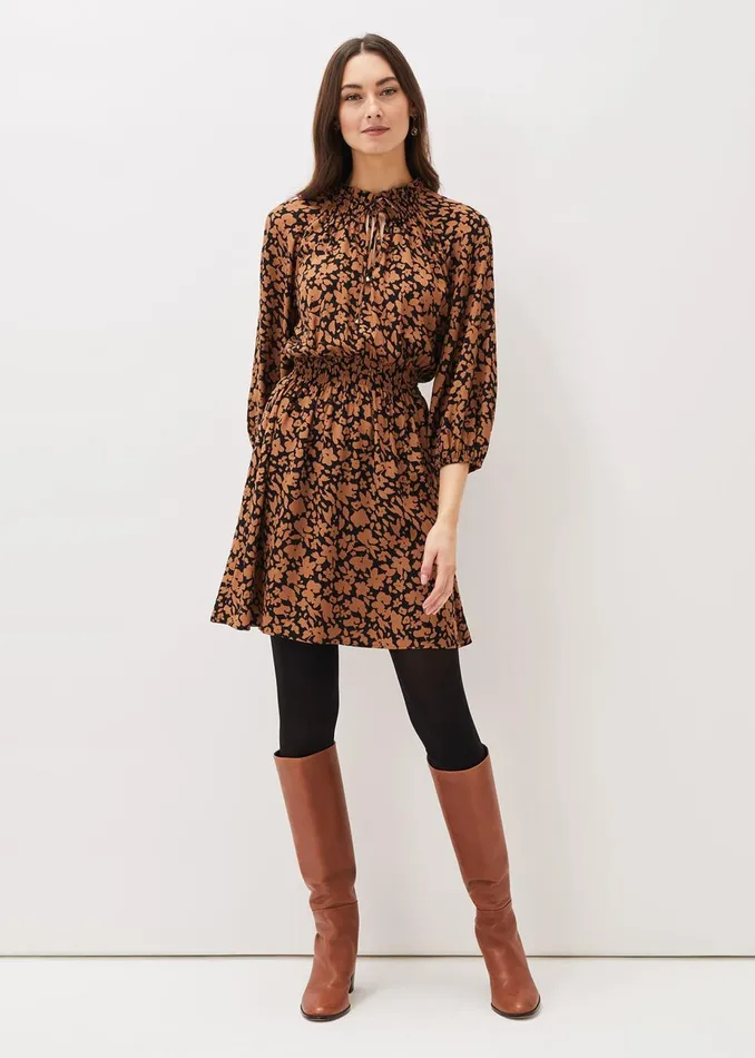 Women Phase Eight Day Dresses Phillipa Swing Dress Blacktan