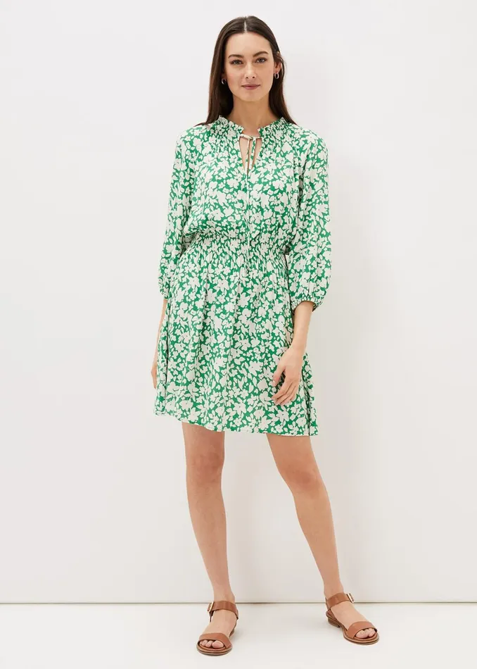Women Phase Eight Day Dresses Phillipa Swing Dress Greenivory