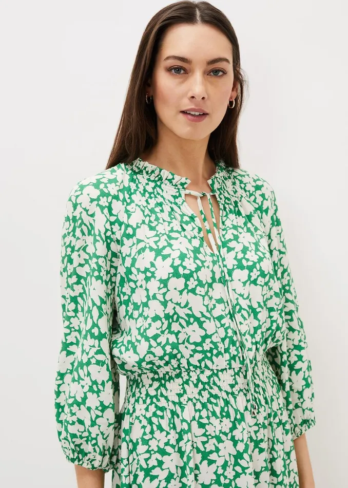 Women Phase Eight Day Dresses Phillipa Swing Dress Greenivory
