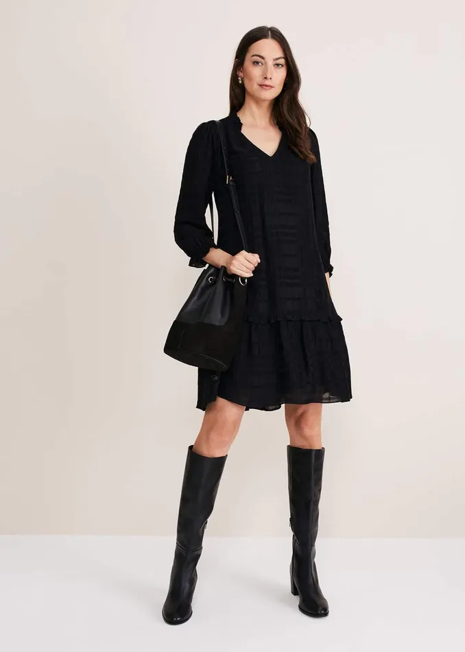Women Phase Eight Day Dresses Tansy Swing Dress Black