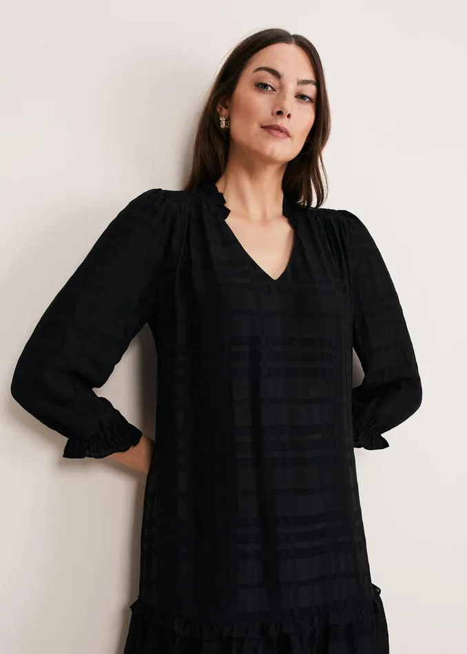 Women Phase Eight Day Dresses Tansy Swing Dress Black
