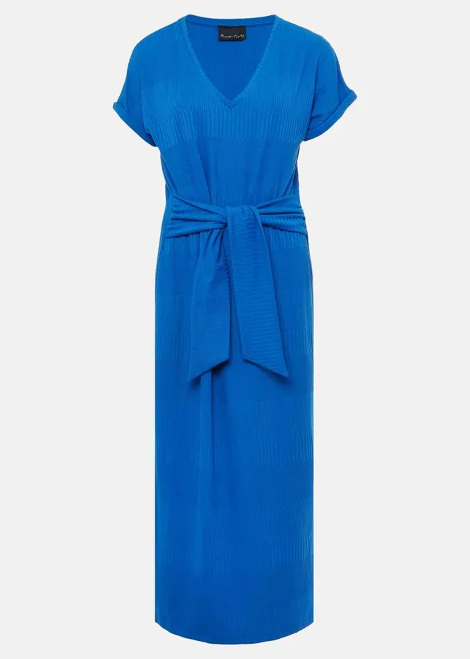 Women Phase Eight Day Dresses Yazmina Jersey Midi Dress Blue