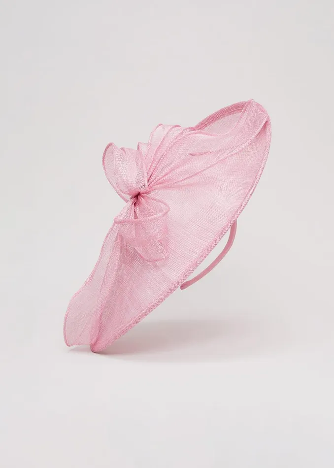 Women Phase Eight Fascinators and Hats Bow Detail Oval Fascinator Pink