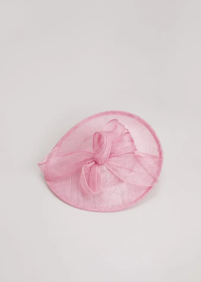 Women Phase Eight Fascinators and Hats Bow Detail Oval Fascinator Pink