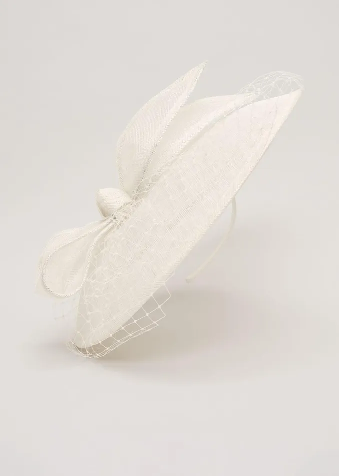 Women Phase Eight Fascinators and Hats Downturned Brim Bow Fascinator Neutral