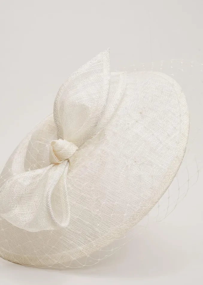 Women Phase Eight Fascinators and Hats Downturned Brim Bow Fascinator Neutral