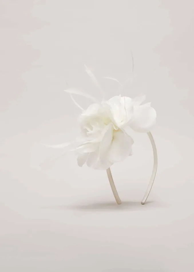 Women Phase Eight Fascinators and Hats Floral Headband Ivory