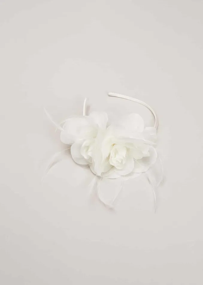 Women Phase Eight Fascinators and Hats Floral Headband Ivory
