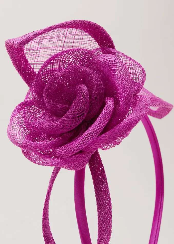 Women Phase Eight Fascinators and Hats Flower Headband Pink